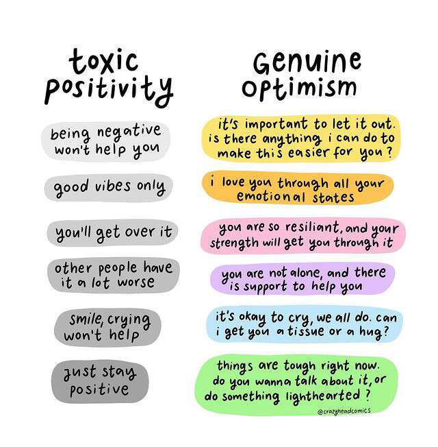 Toxic Positivity? Keep it to yourself please.